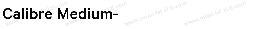 Calibre Medium字体转换